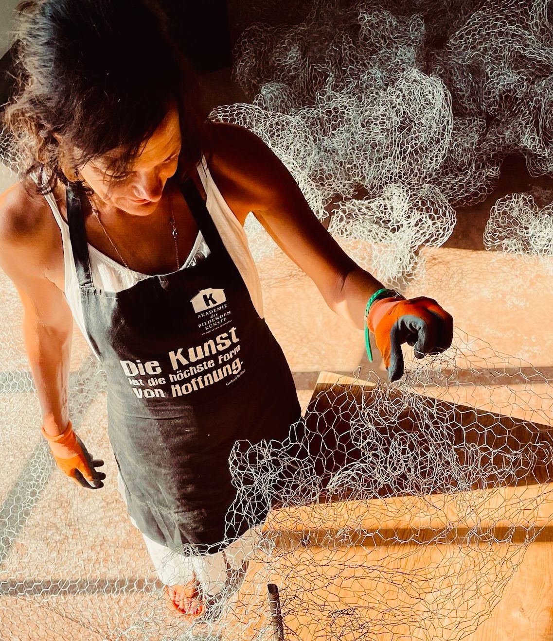 Martine_Arbeit mit Draht